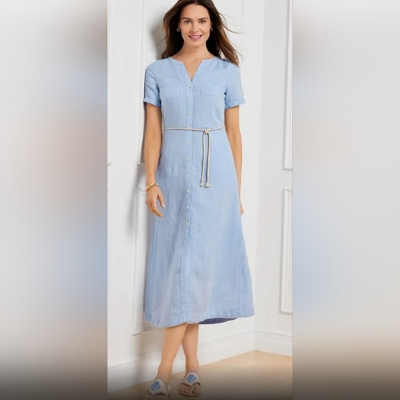 Talbots Dresses & Skirts - NWT Talbots linen shirt dress